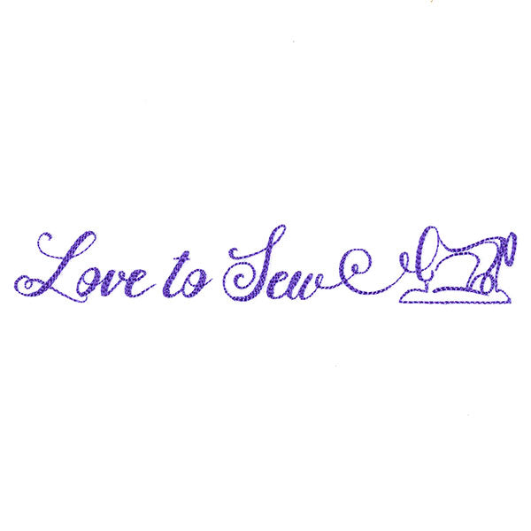 Crafty Calligraphy - Love to Sew