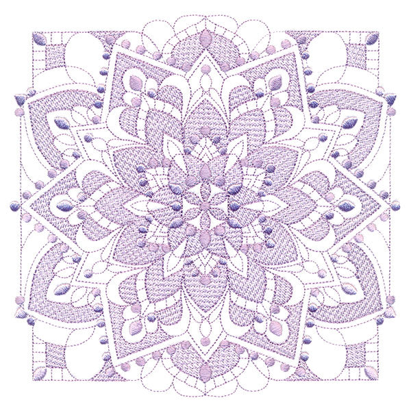 Intricate Blooming Petals (Trapunto)