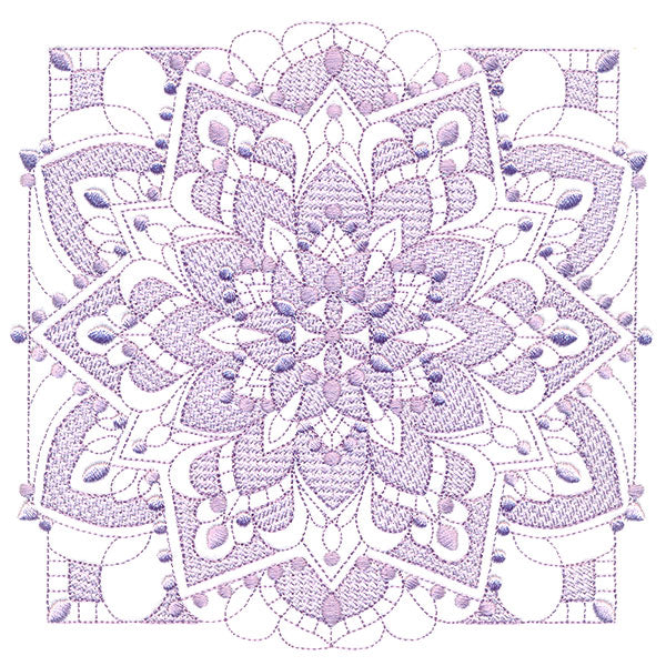 Intricate Blooming Petals (Trapunto)