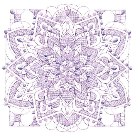 Intricate Blooming Petals (Trapunto)