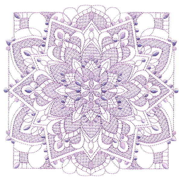 Intricate Blooming Petals (Trapunto)