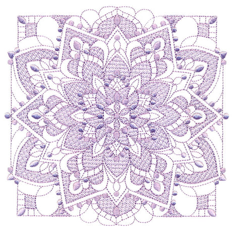 Intricate Blooming Petals (Trapunto)