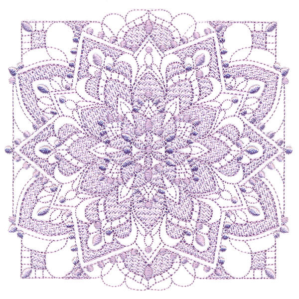 Intricate Blooming Petals (Trapunto)