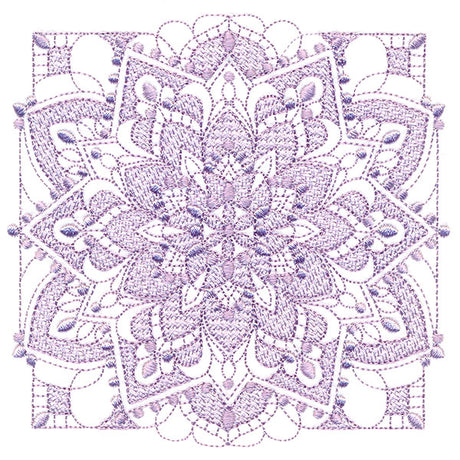 Intricate Blooming Petals (Trapunto)