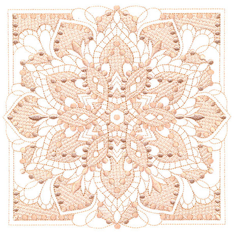 Mesmerizing Blooming Petals (Trapunto)