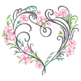 Blooming Calligraphic Heart