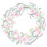 Blooming Calligraphic Wreath