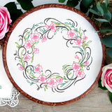 Blooming Calligraphic Wreath