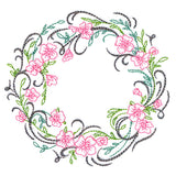 Blooming Calligraphic Wreath