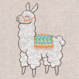 Cheerful Llama in Bloom