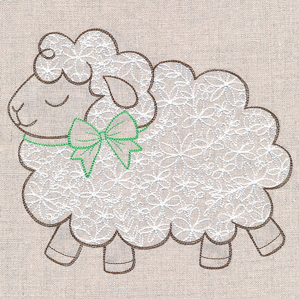 Peaceful Sheep in Bloom