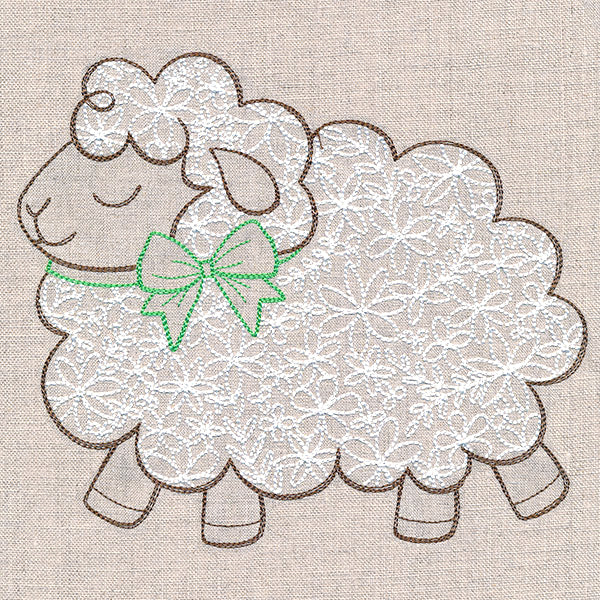 Peaceful Sheep in Bloom