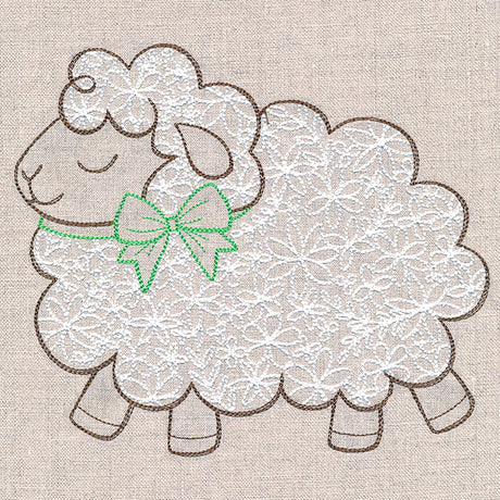 Peaceful Sheep in Bloom