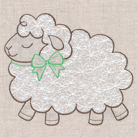 Peaceful Sheep in Bloom