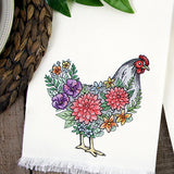 Flourishing Hen in Flowers