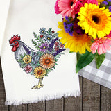 Blossoming Rooster in Flowers