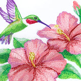 Calming Hummingbird and Hibiscus
