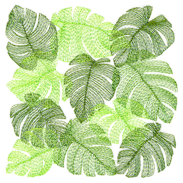 Tropical Monstera Square