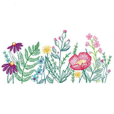 A Field of Dainty Blooms Border