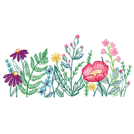 A Field of Dainty Blooms Border