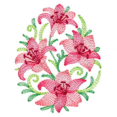 Lovely Lilies Easter Egg
