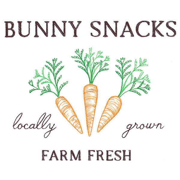 Bunny Snacks Market Sign