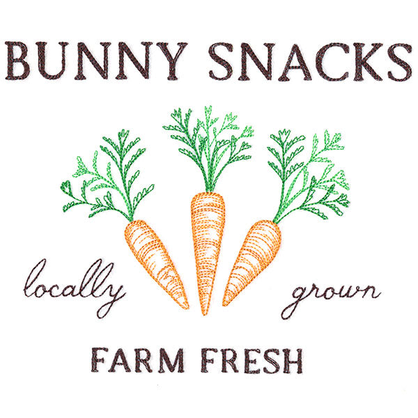Bunny Snacks Market Sign