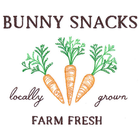 Bunny Snacks Market Sign