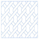 Classic Diamond Cable Square (Double Run)