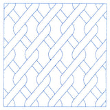 Classic Diamond Cable Square (Double Run)