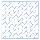 Classic Diamond Cable Square (Double Run)