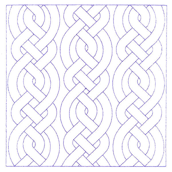 Classic Celtic Cable Square (Double Run)