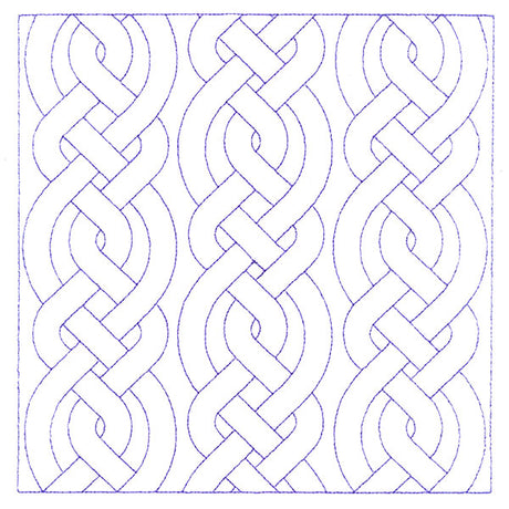 Classic Celtic Cable Square (Double Run)