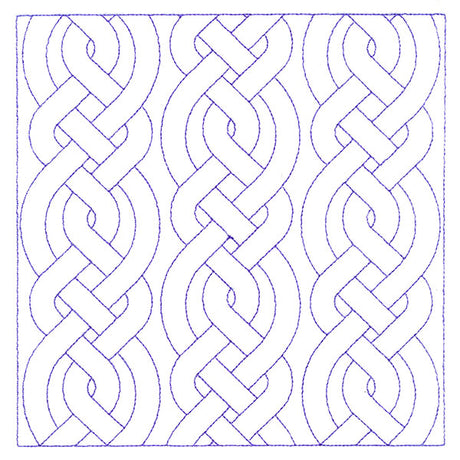 Classic Celtic Cable Square (Double Run)