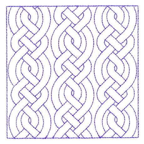 Classic Celtic Cable Square (Double Run)