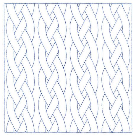 Classic Braided Cable Square (Double Run)