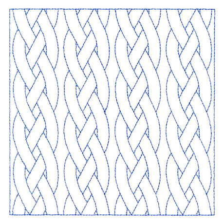 Classic Braided Cable Square (Double Run)