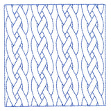 Classic Braided Cable Square (Double Run)
