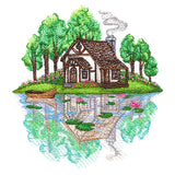 Springtime Cottage Scene