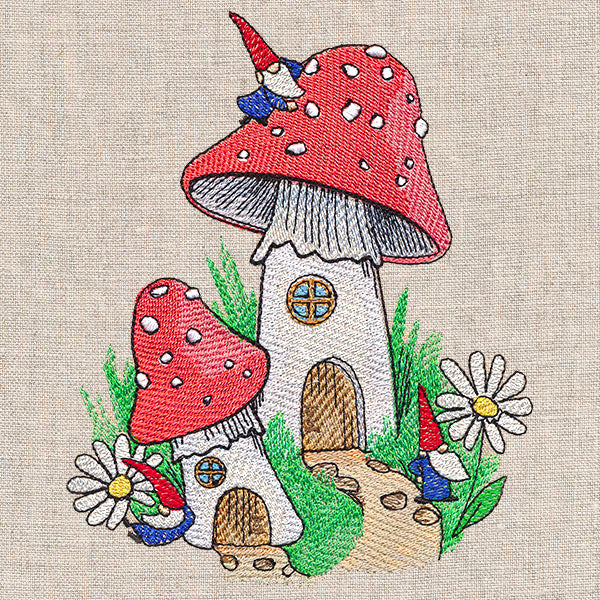 Gnome Sweet Gnome Toadstool House