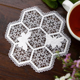 Beautiful Bee Hive Doily (Battenburg Lace)