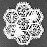 Beautiful Bee Hive Doily (Battenburg Lace)