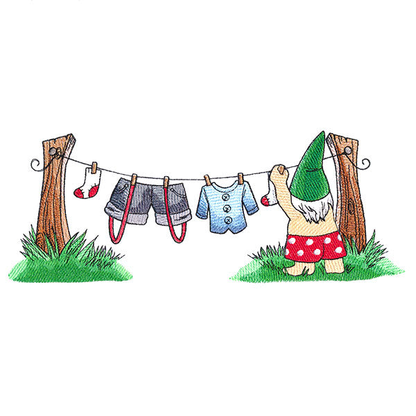 Magical Gnome Clothesline