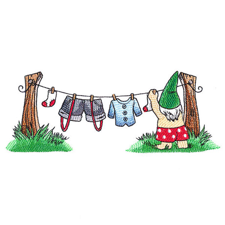 Magical Gnome Clothesline