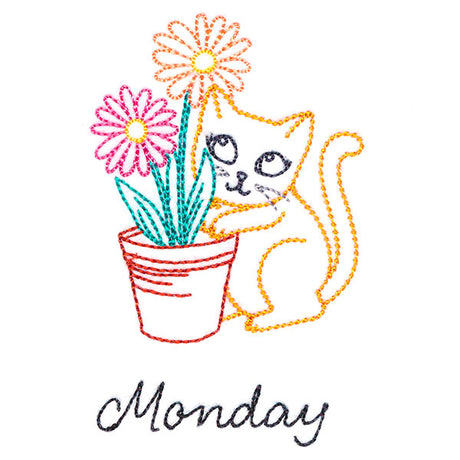 Cottage Kitty on Monday (Vintage)