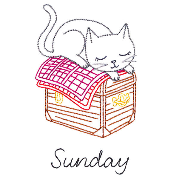 Cottage Kitty on Sunday (Vintage)