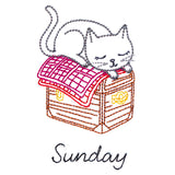 Cottage Kitty on Sunday (Vintage)