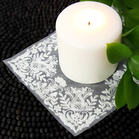 Fancy Florals Doily (Organza)