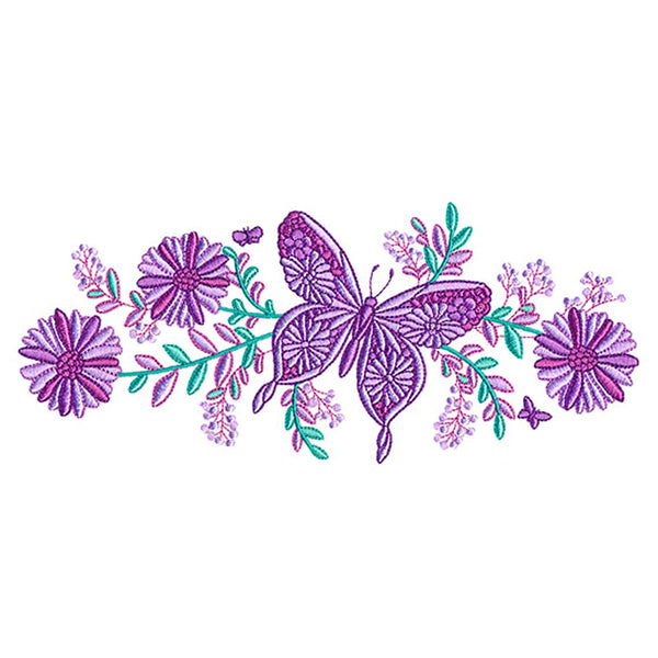 Flutter and Flowers Border
