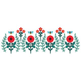 Buzzin' Blooms Border